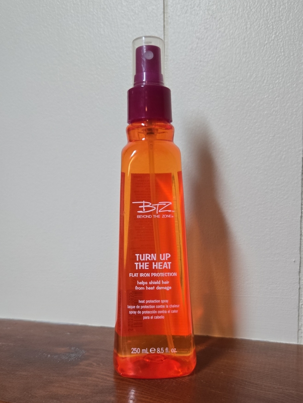 BTZ Turn Up The Heat Flat Iron Protection Spray - Orange
